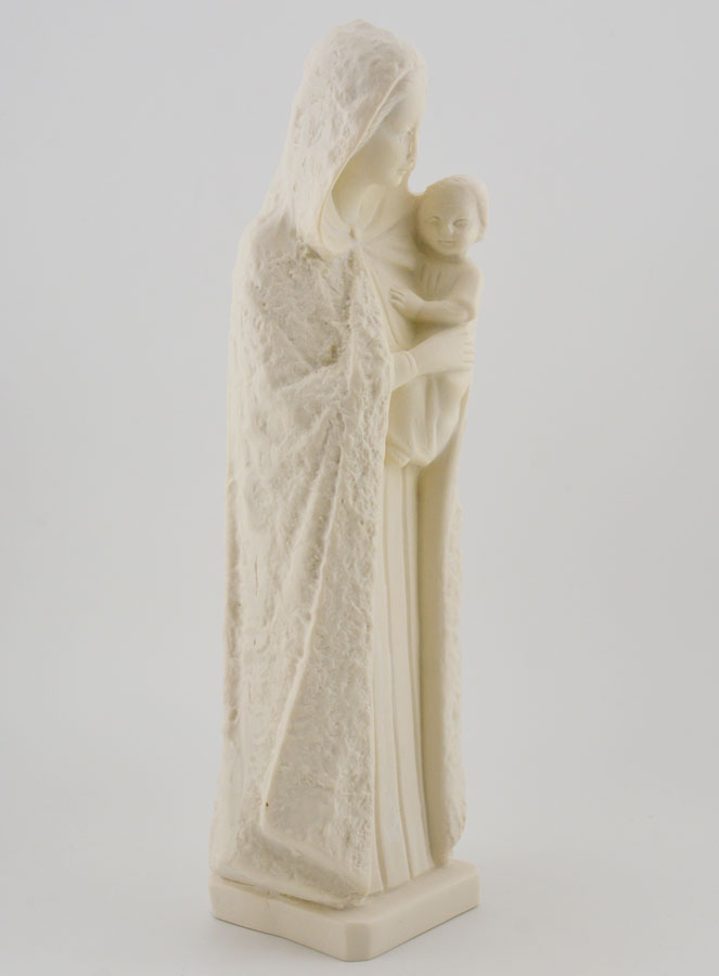 Statue Vierge Marie au Manteau Ton Ivoire (pic 3)