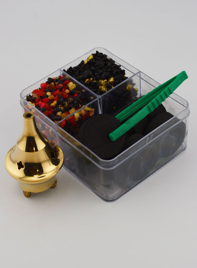 Coffret Encens + Charbon + Brûle-encens (pic 1)