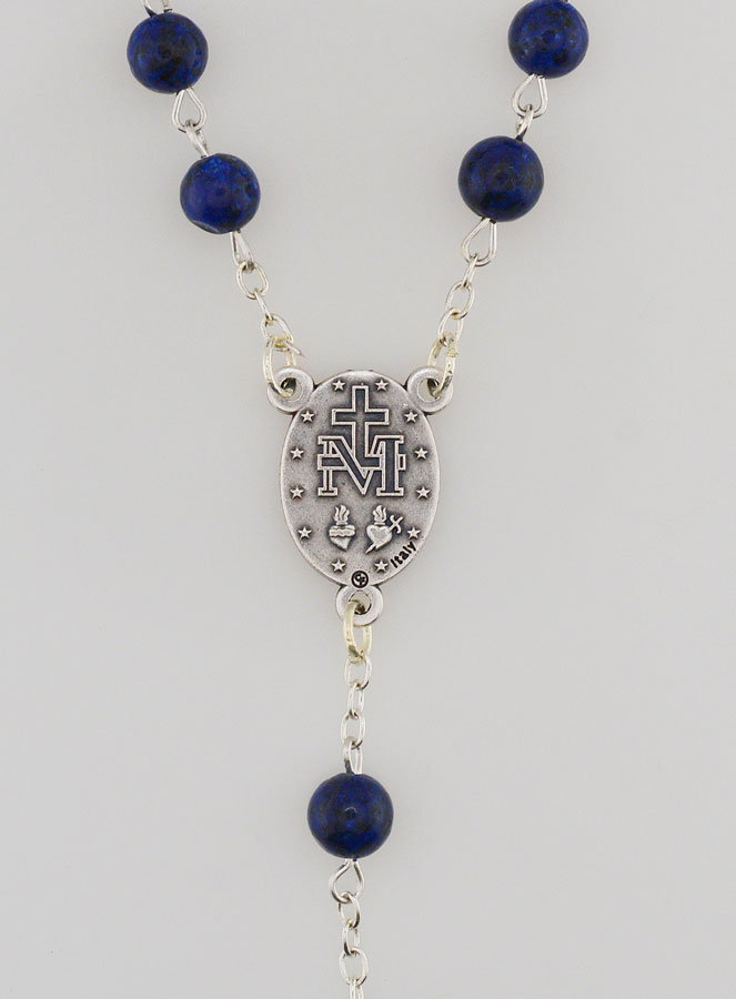 Chapelet Fashion Perles Lapis Lazuli (pic 4)