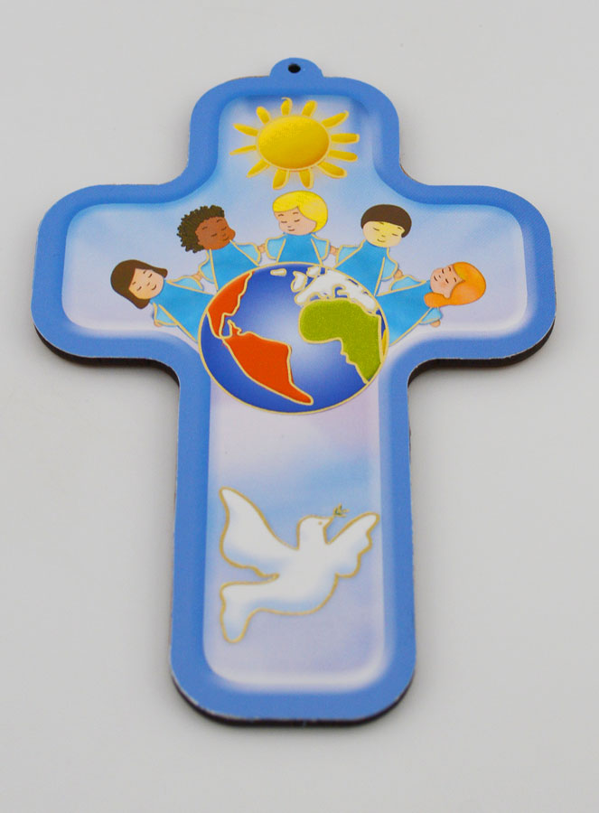 Croix en Bois Enfant du Monde (pic 2)