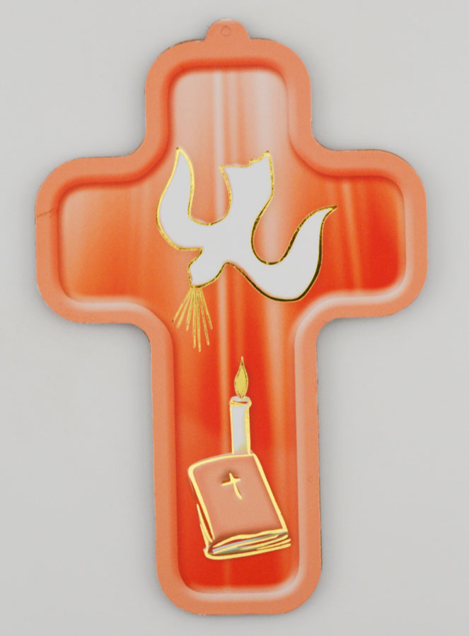 Croix en Bois Enfant Colombe de l'Esprit Saint (pic 1)