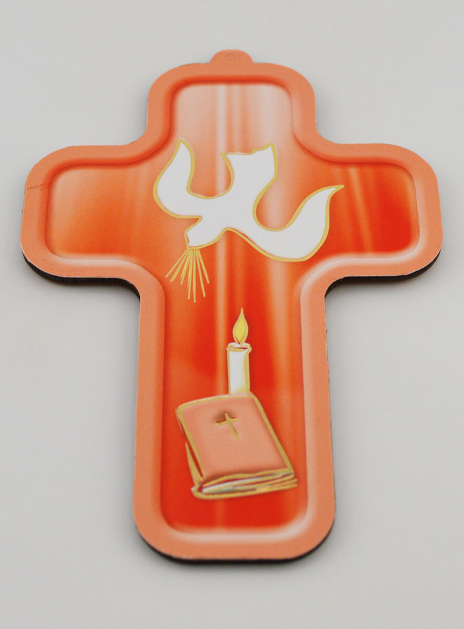 Croix en Bois Enfant Colombe de l'Esprit Saint (pic 2)
