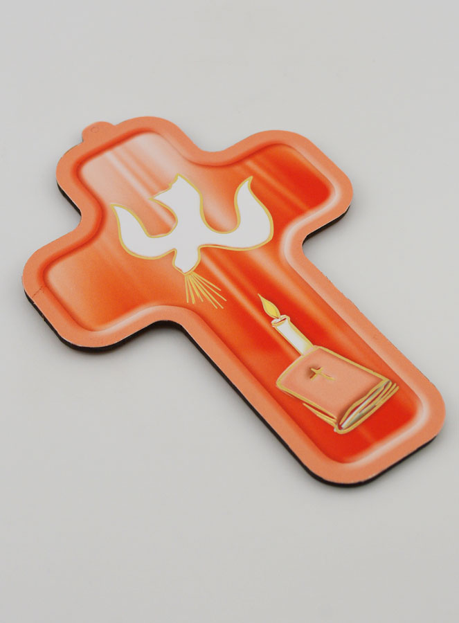Croix en Bois Enfant Colombe de l'Esprit Saint (pic 3)