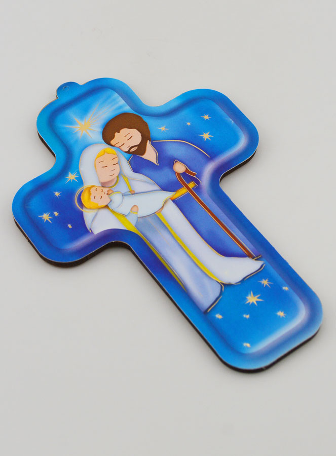 Croix en Bois Enfant - Sainte Famille (pic 3)