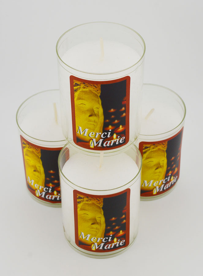 4 Bougies Veilleuses Sainte Vierge Marie - Merci Marie (pic 2)