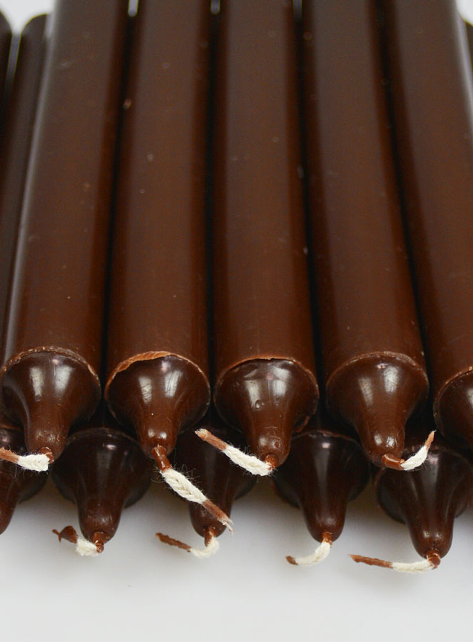 12 Bougies Teintées Masse de Prières Chocolat (pic 4)