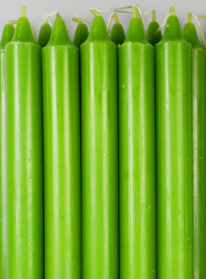 12 Bougies Teintées Masse de Prières Vert Pré (pic 3)