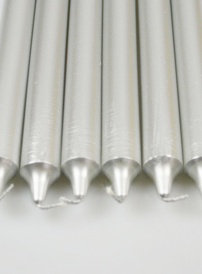 6 Bougies Couleur Argent (pic 4)