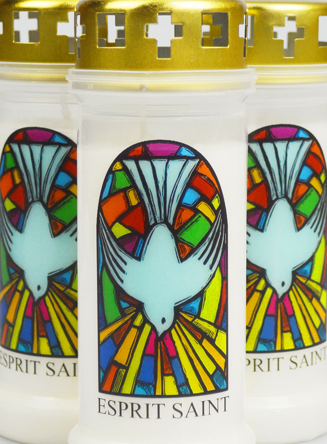 Lot de 3 Bougies de Cimetière - Saint Esprit (pic 3)