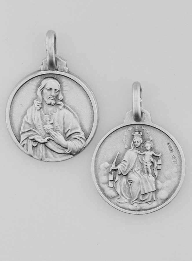 Médaille du Scapulaire en Argent Massif - 16mm (pic 1)