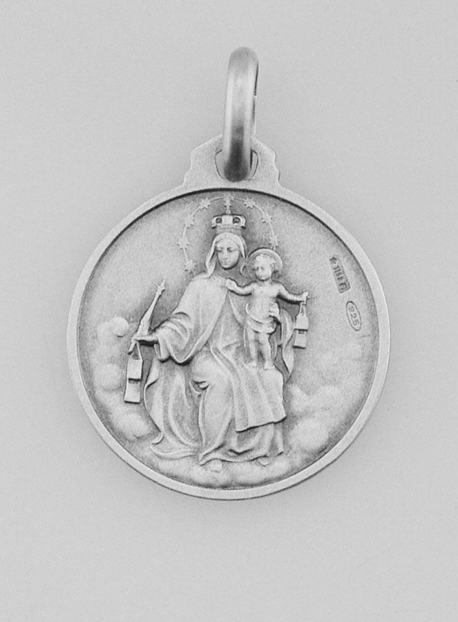 Médaille du Scapulaire en Argent Massif - 16mm (pic 4)