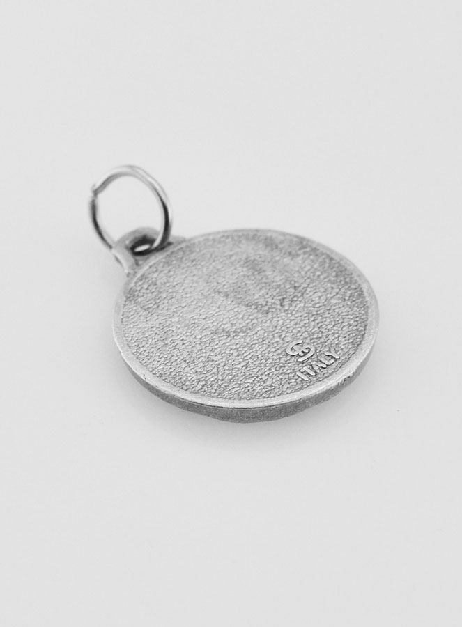 Médaille Sainte Famille en Métal Argenté - 18mm (pic 4)