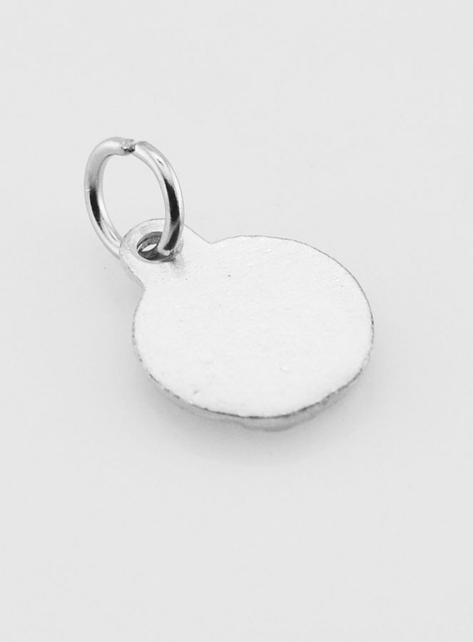 Médaille Sainte Anne en Métal Argenté - 12mm (pic 4)