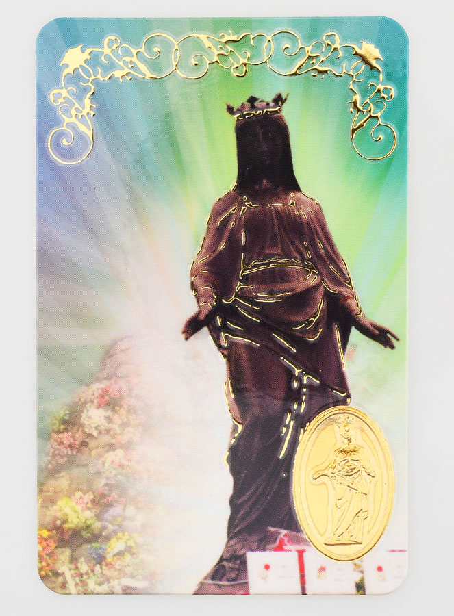 Carte de Prière Médaille Vierge Noire (pic 1)