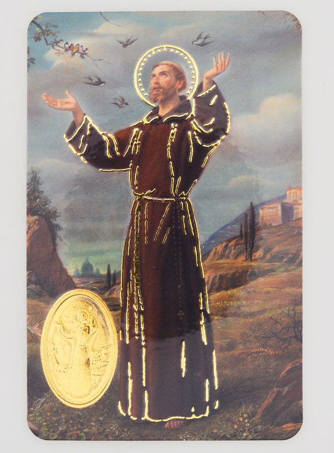 Carte de Prière Médaille Saint François (pic 1)