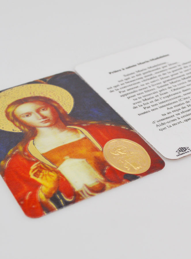 Carte de Prière Médaille Sainte Marie-Madeleine (pic 4)