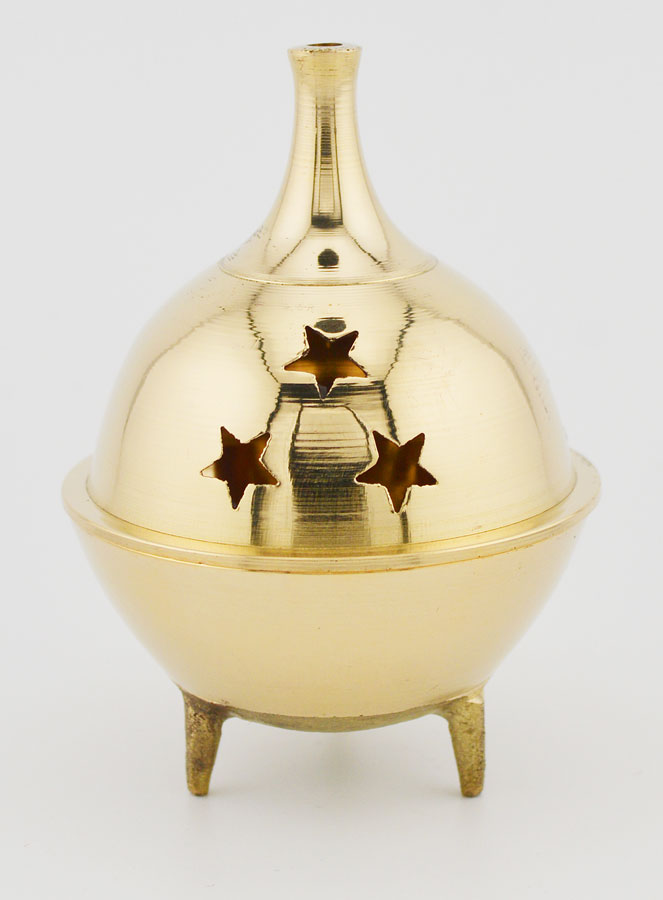 Encensoir d'Eglise - Brûle-encens sur Socle - 9cm (pic 1)