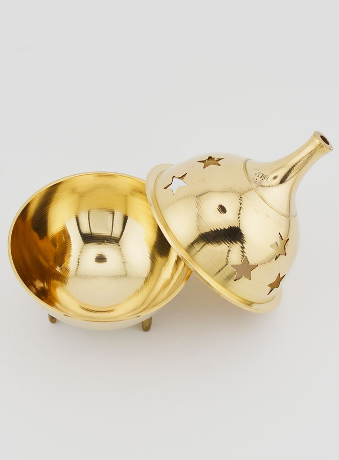 Encensoir d'Eglise - Brûle-encens sur Socle - 9cm (pic 3)