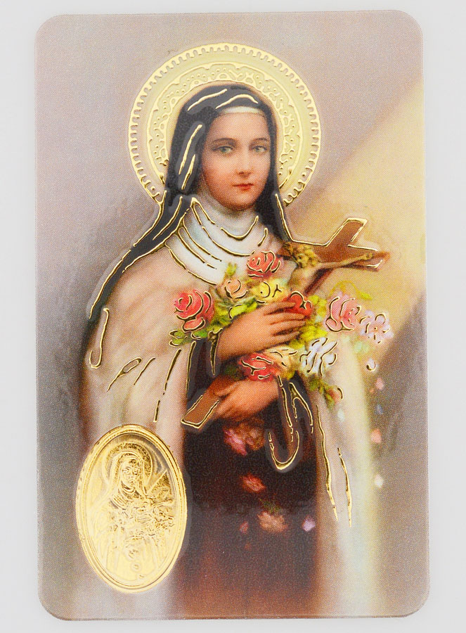Carte de Prière Médaille Sainte Thérèse (pic 1)