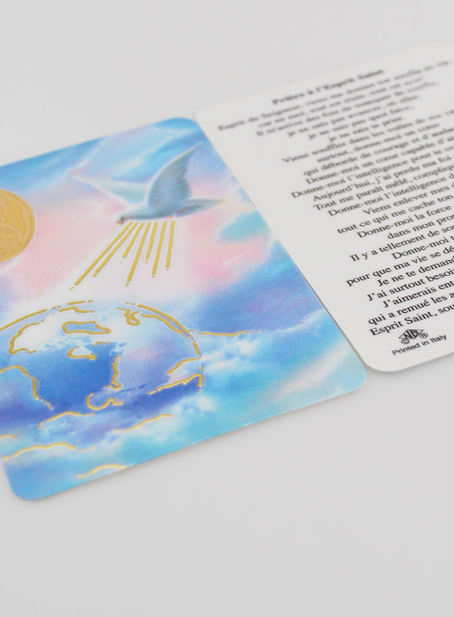 Carte de Prière Médaille Esprit Saint (pic 4)