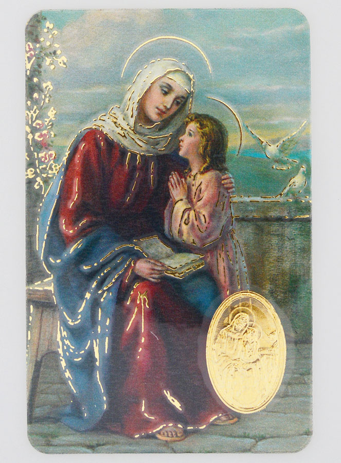 Carte de Prière Médaille Sainte Anne (pic 1)