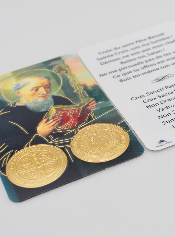 Carte de Prière Médaille Saint Benoît (pic 4)