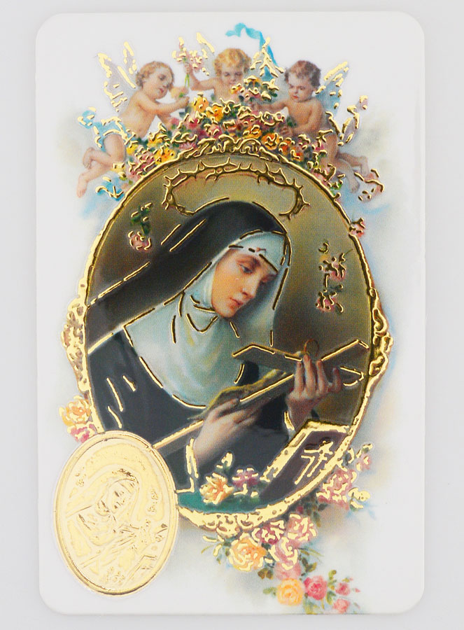 Carte de Prière Médaille Sainte Rita (pic 1)
