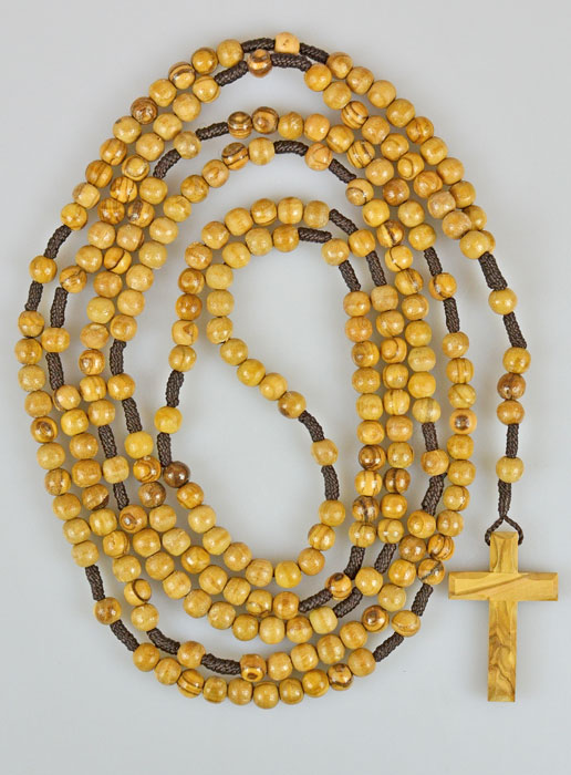 Rosaire Chapelet en Bois d'Olivier - 110cm (pic 1)