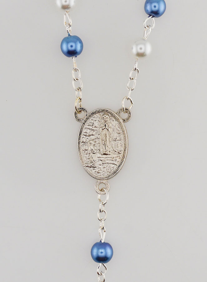 Chapelet de Lourdes Perles de Nacre - Boîte Ecrin (pic 4)