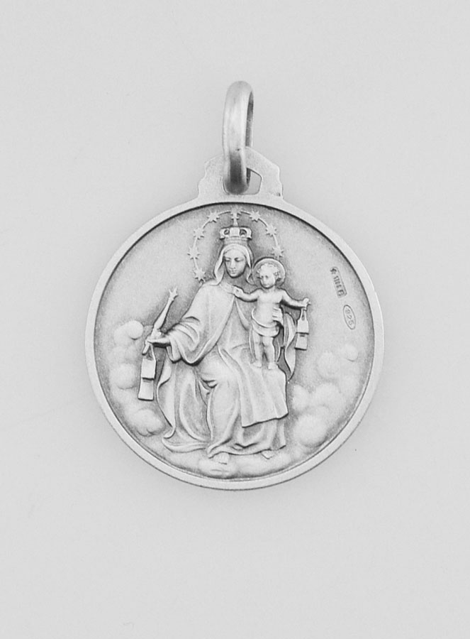 Médaille du Scapulaire en Argent Massif - 18mm (pic 4)