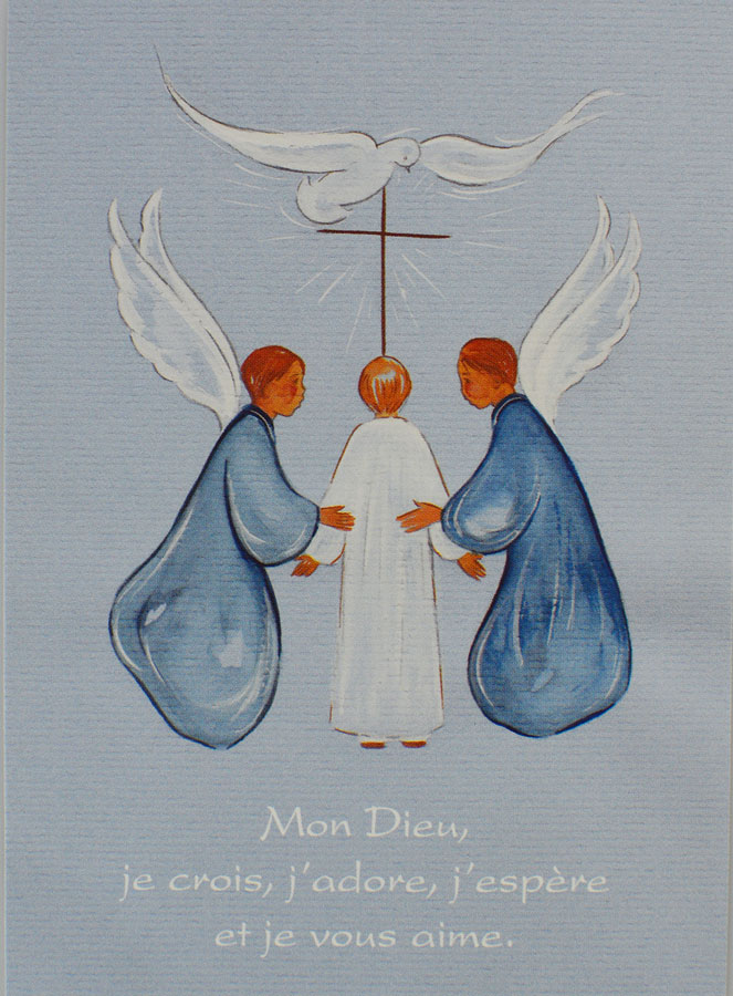 Carte de Communion Garçon - Prière de Notre Dame de Fatima (pic 1)