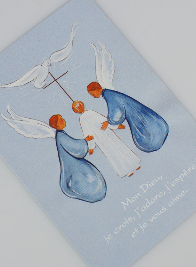 Carte de Communion Garçon - Prière de Notre Dame de Fatima (pic 3)