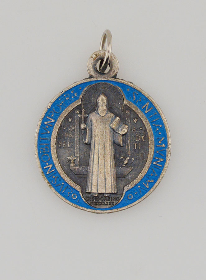Médaille de Saint Benoit Métal Coloré - 2.1 cm (pic 4)