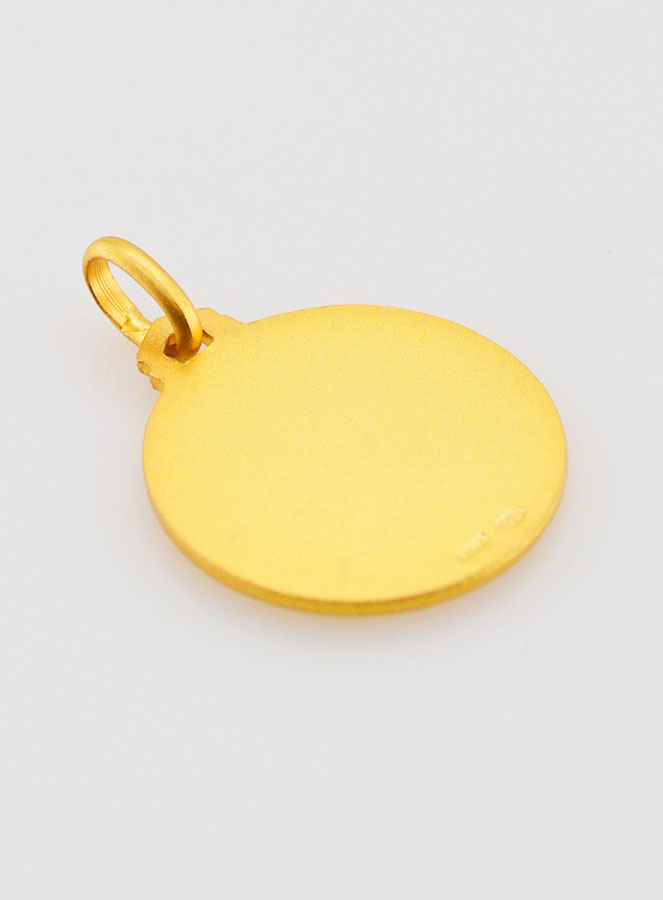 Médaille Sainte Thérèse en Plaqué Or - 18mm (pic 4)