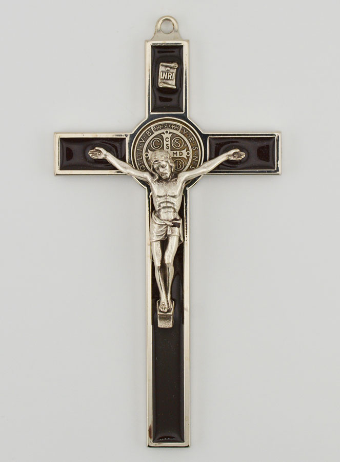Crucifix Croix de Saint Benoit - Métal Marron (pic 1)