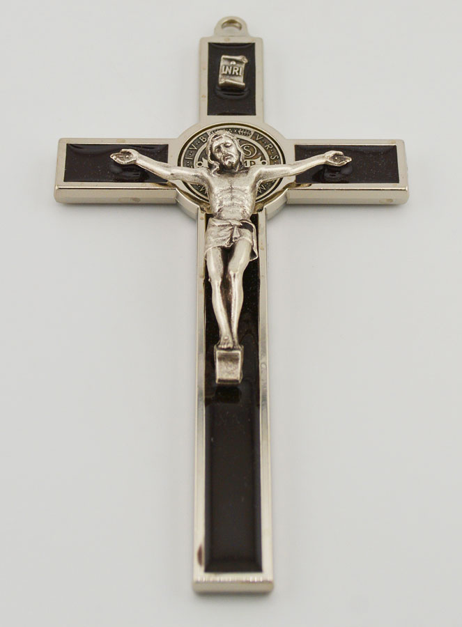 Crucifix Croix de Saint Benoit - Métal Marron (pic 2)