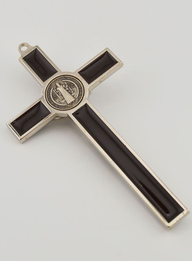 Crucifix Croix de Saint Benoit - Métal Marron (pic 4)