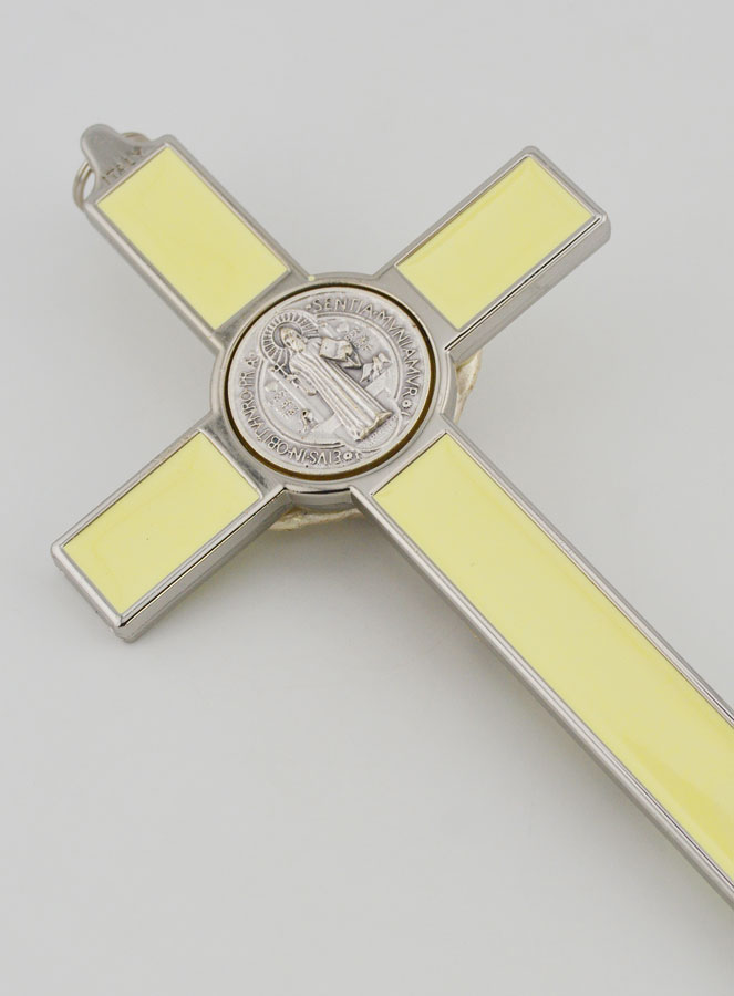Croix de Saint Benoit 20cm - Métal Fluo (pic 4)