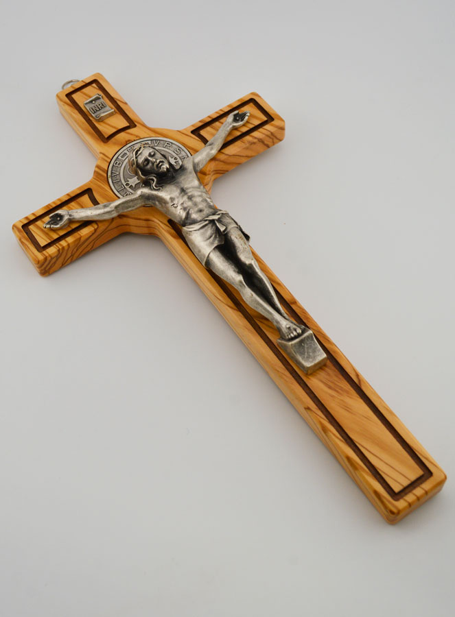 Croix de Saint Benoit en Bois - 30cm (pic 3)