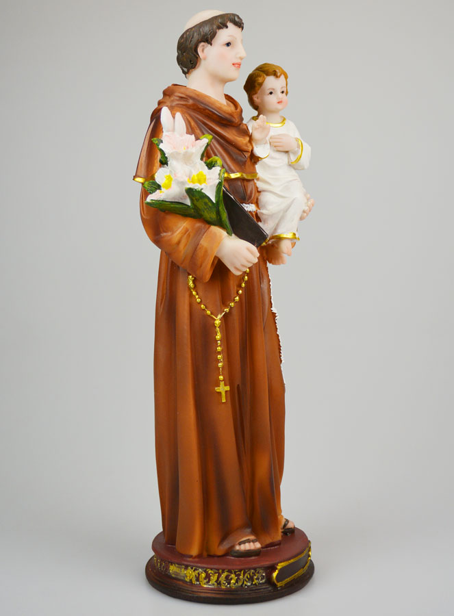 Statue de Saint Antoine de Padoue - 30cm (pic 3)