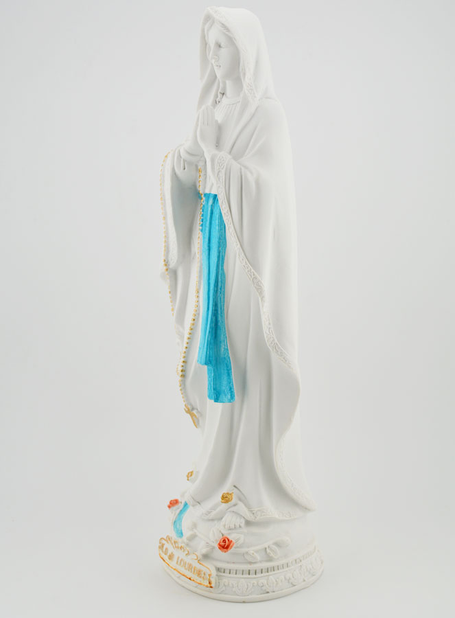 Statue Vierge Marie de Lourdes et son Chapelet - 30cm (pic 2)