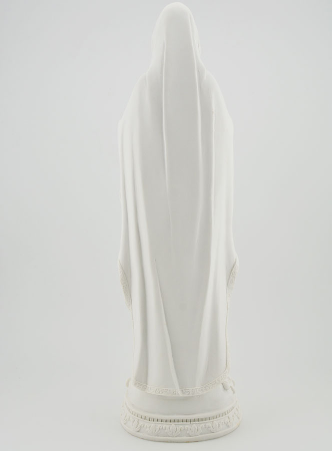 Statue Vierge Marie de Lourdes et son Chapelet - 30cm (pic 4)