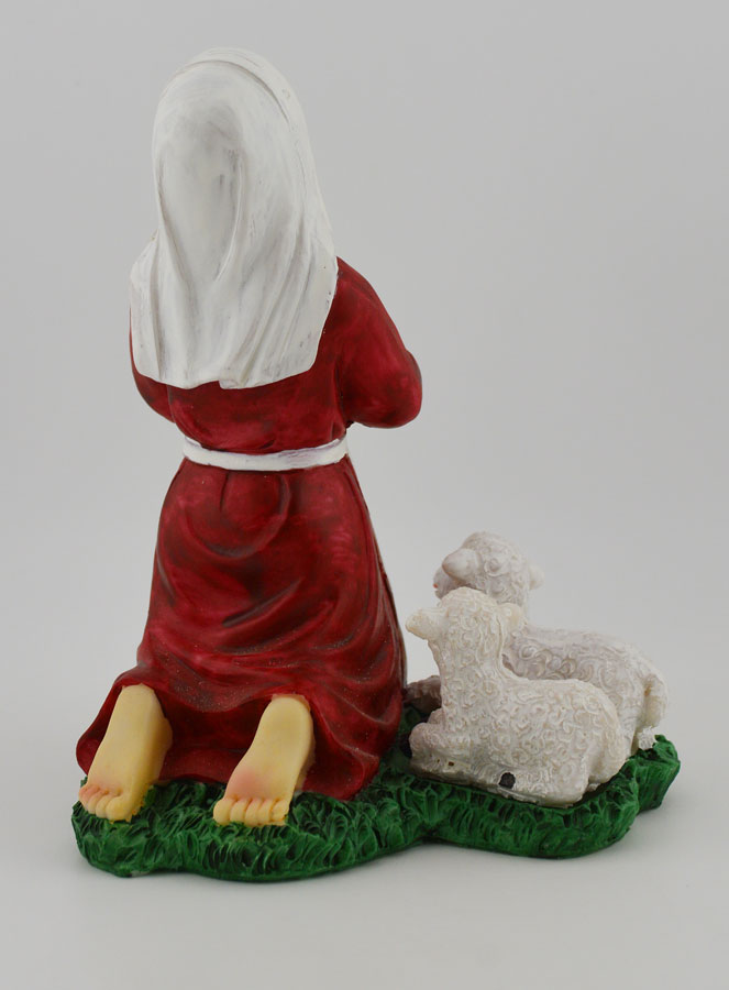 Statue de Sainte Bernadette Soubirous - 15cm (pic 4)