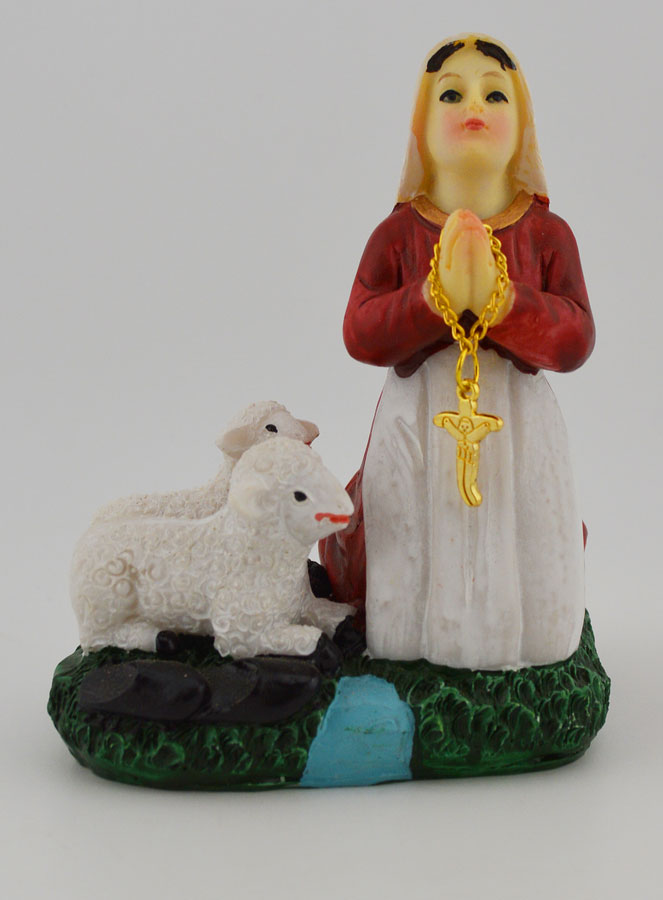 Statue de Sainte Bernadette Soubirous - 10cm (pic 1)