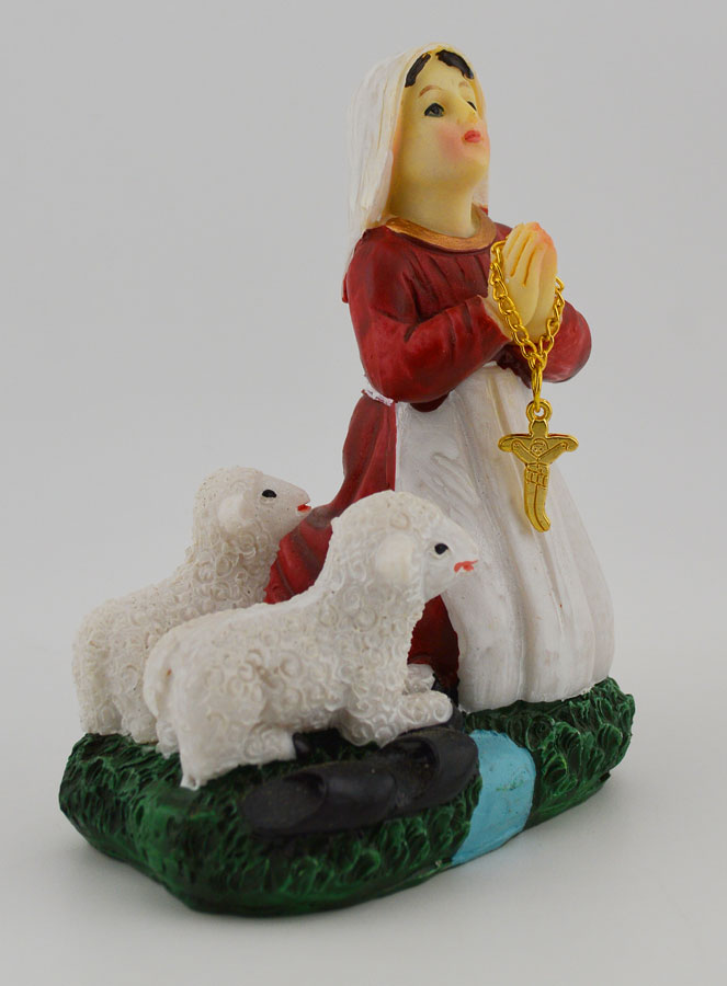 Statue de Sainte Bernadette Soubirous - 10cm (pic 3)