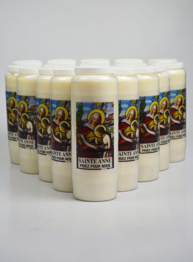 Lot de 20 Bougies de Neuvaine à Sainte Anne (pic 1)