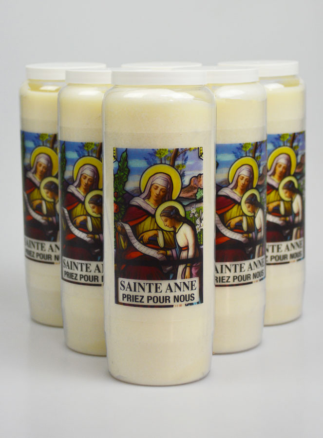 Lot de 6 Bougies de Neuvaine à Sainte Anne (pic 1)