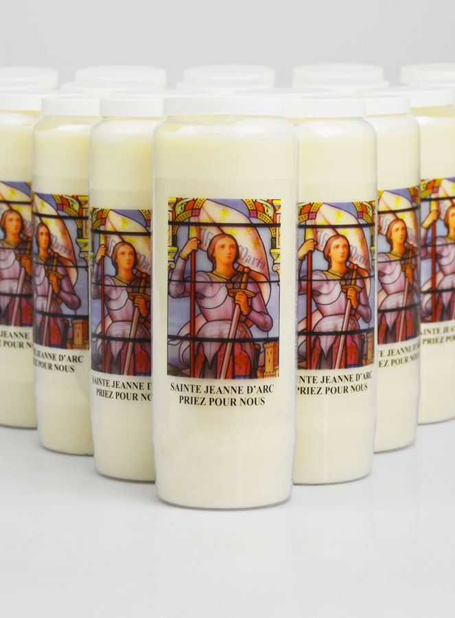 Lot de 20 Bougies de Neuvaine à Sainte Jeanne d'Arc (pic 2)