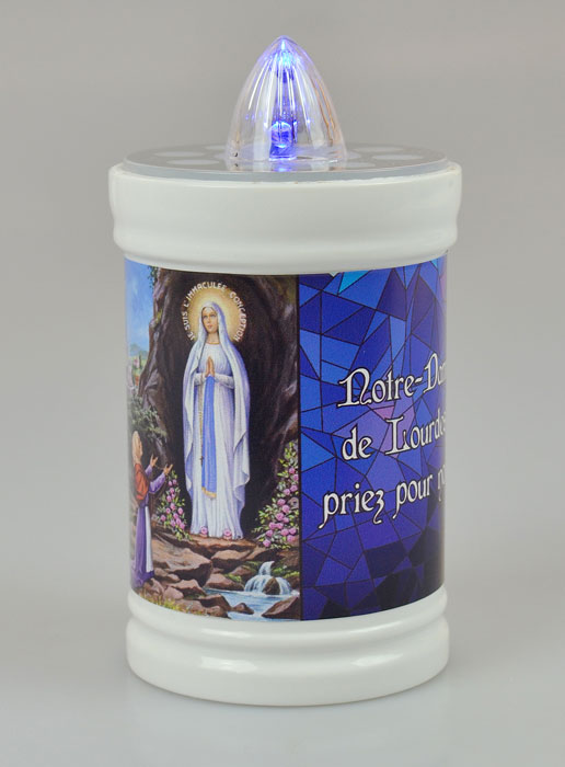 Bougie de Cimetière Notre Dame de Lourdes - 60 jours (pic 2)