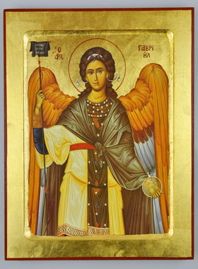 Icône Byzantine Saint Gabriel Archange - 30 cm (pic 1)